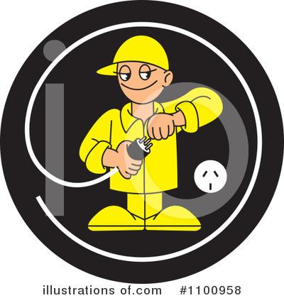 Royalty-Free (RF) Electricity Clipart Illustration by Lal Perera - Stock Sample #1100958