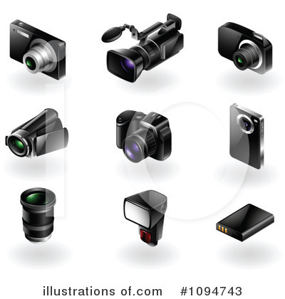 Camera Lens Clipart #1094743 by TA Images