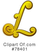 Elegant Gold Letters Clipart #78401 by BNP Design Studio