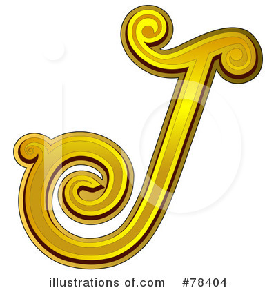 Elegant Gold Letters Clipart #78404 by BNP Design Studio