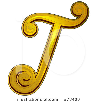 Gold Metallic Letters Clipart