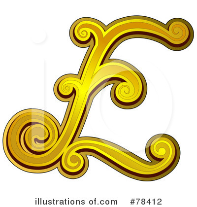 Elegant Gold Letters Clipart #78412 by BNP Design Studio