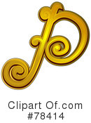 Elegant Gold Letters Clipart #78414 by BNP Design Studio