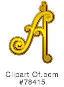 Elegant Gold Letters Clipart #78415 by BNP Design Studio
