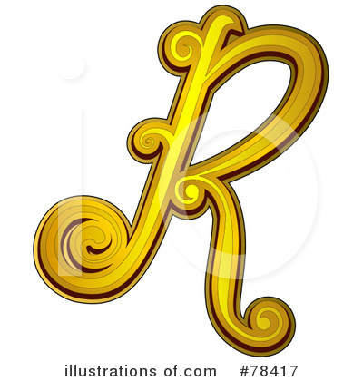 Elegant Gold Letters Clipart #78417 by BNP Design Studio