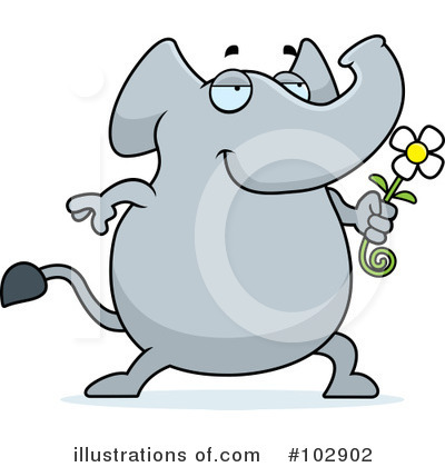 Elephants Clipart #102902 by Cory Thoman