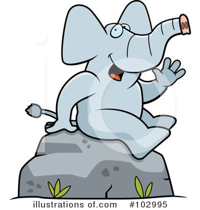 Elephant Clipart #102995 by Cory Thoman