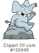 Elephant Clipart #102995 by Cory Thoman