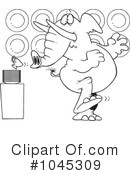Elephant Clipart #1045309 by toonaday