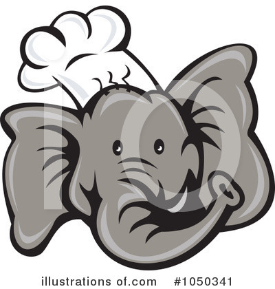 Royalty-Free (RF) Elephant Clipart Illustration by patrimonio - Stock Sample #1050341