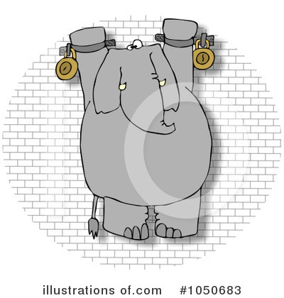Royalty-Free (RF) Elephant Clipart Illustration by djart - Stock Sample #1050683
