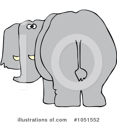 Royalty-Free (RF) Elephant Clipart Illustration by djart - Stock Sample #1051552