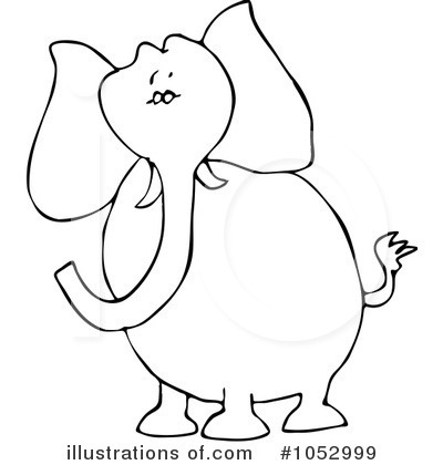 Royalty-Free (RF) Elephant Clipart Illustration by djart - Stock Sample #1052999