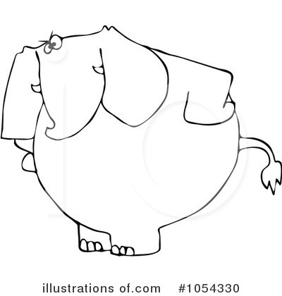 Royalty-Free (RF) Elephant Clipart Illustration by djart - Stock Sample #1054330