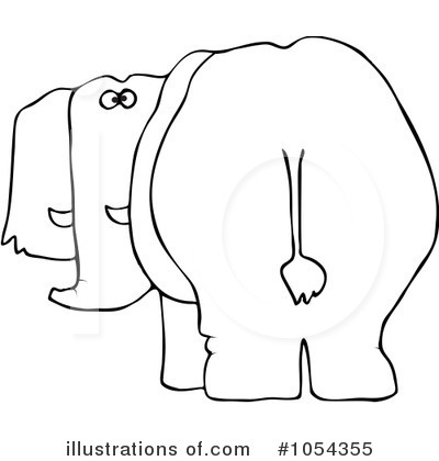 Royalty-Free (RF) Elephant Clipart Illustration by djart - Stock Sample #1054355