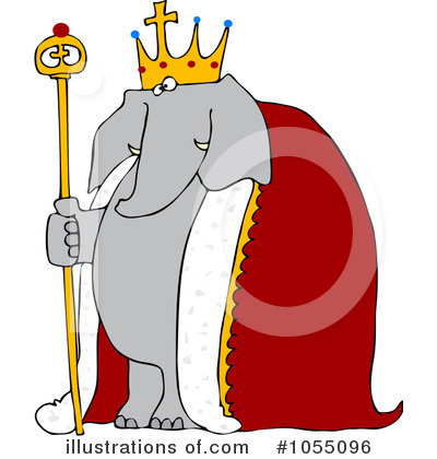 Royalty-Free (RF) Elephant Clipart Illustration by djart - Stock Sample #1055096