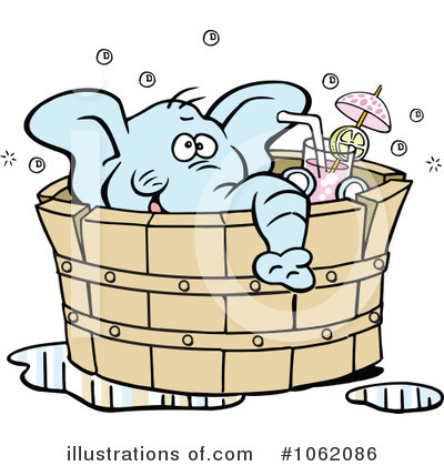 Royalty-Free (RF) Elephant Clipart Illustration by Johnny Sajem - Stock Sample #1062086