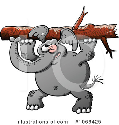 Elephant Clipart #1066425 by Zooco