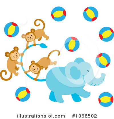 Royalty-Free (RF) Elephant Clipart Illustration by Cherie Reve - Stock Sample #1066502