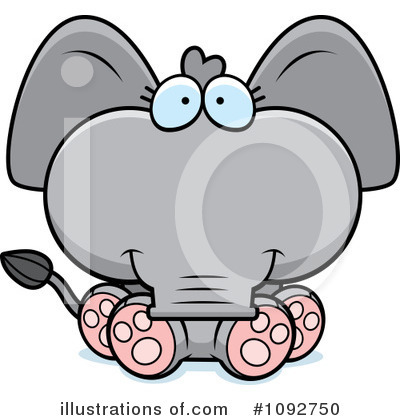 Royalty-Free (RF) Elephant Clipart Illustration by Cory Thoman - Stock Sample #1092750
