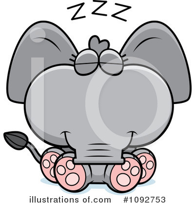 Royalty-Free (RF) Elephant Clipart Illustration by Cory Thoman - Stock Sample #1092753