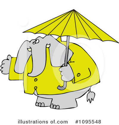 Royalty-Free (RF) Elephant Clipart Illustration by djart - Stock Sample #1095548