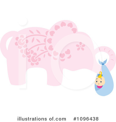 Royalty-Free (RF) Elephant Clipart Illustration by Cherie Reve - Stock Sample #1096438