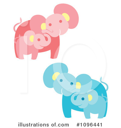 Royalty-Free (RF) Elephant Clipart Illustration by Cherie Reve - Stock Sample #1096441