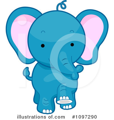 Royalty-Free (RF) Elephant Clipart Illustration by BNP Design Studio - Stock Sample #1097290