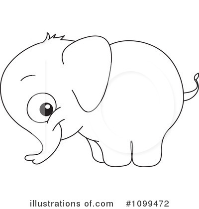 Royalty-Free (RF) Elephant Clipart Illustration by yayayoyo - Stock Sample #1099472