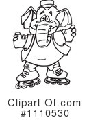 Elephant Clipart #1110530 by Dennis Holmes Designs