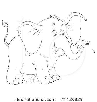 Royalty-Free (RF) Elephant Clipart Illustration by Alex Bannykh - Stock Sample #1126929