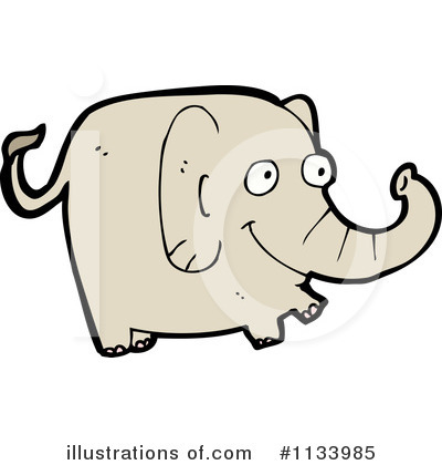 Royalty-Free (RF) Elephant Clipart Illustration by lineartestpilot - Stock Sample #1133985