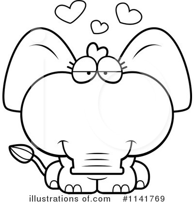 Royalty-Free (RF) Elephant Clipart Illustration by Cory Thoman - Stock Sample #1141769