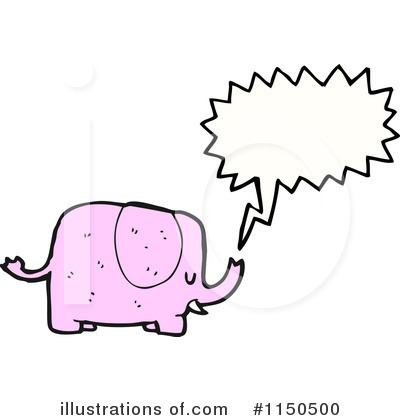 Royalty-Free (RF) Elephant Clipart Illustration by lineartestpilot - Stock Sample #1150500