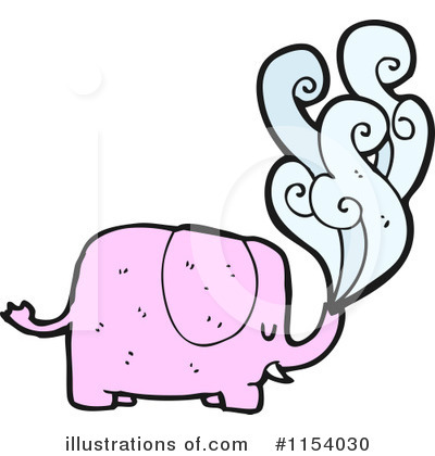 Pink Elephant Clipart #1154030 by lineartestpilot