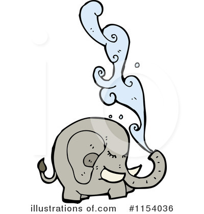 Royalty-Free (RF) Elephant Clipart Illustration by lineartestpilot - Stock Sample #1154036