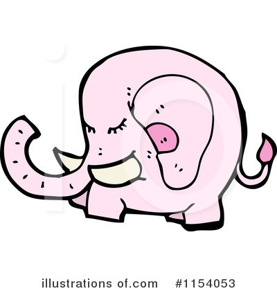 Royalty-Free (RF) Elephant Clipart Illustration by lineartestpilot - Stock Sample #1154053