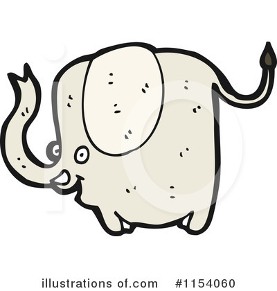 Royalty-Free (RF) Elephant Clipart Illustration by lineartestpilot - Stock Sample #1154060