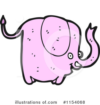Pink Elephant Clipart #1154068 by lineartestpilot
