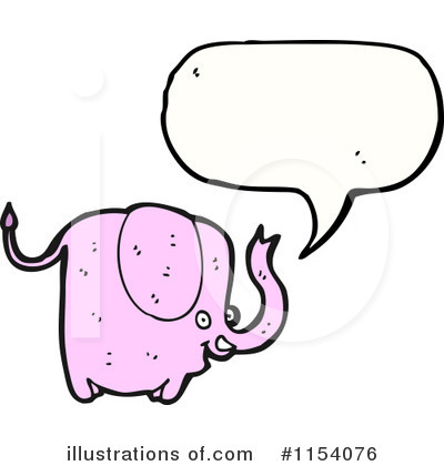 Royalty-Free (RF) Elephant Clipart Illustration by lineartestpilot - Stock Sample #1154076