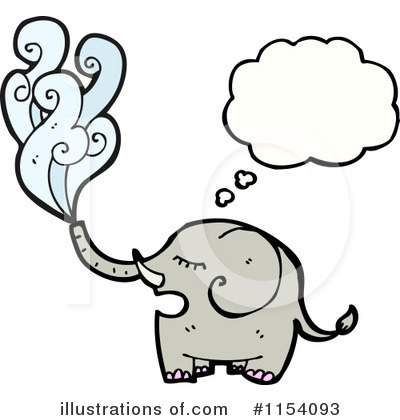 Royalty-Free (RF) Elephant Clipart Illustration by lineartestpilot - Stock Sample #1154093