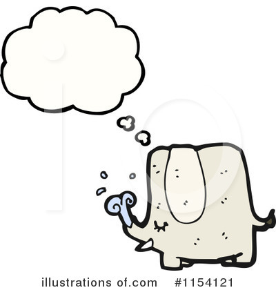 Royalty-Free (RF) Elephant Clipart Illustration by lineartestpilot - Stock Sample #1154121