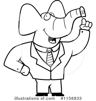 Royalty-Free (RF) Elephant Clipart Illustration by Cory Thoman - Stock Sample #1156833