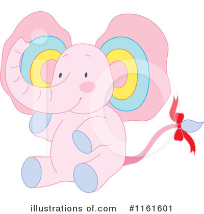 Royalty-Free (RF) Elephant Clipart Illustration by Cherie Reve - Stock Sample #1161601