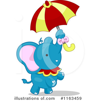 Royalty-Free (RF) Elephant Clipart Illustration by BNP Design Studio - Stock Sample #1163459