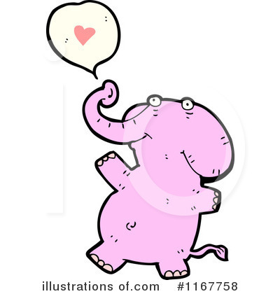 Royalty-Free (RF) Elephant Clipart Illustration by lineartestpilot - Stock Sample #1167758