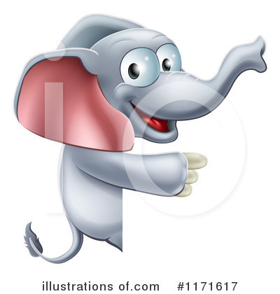 Royalty-Free (RF) Elephant Clipart Illustration by AtStockIllustration - Stock Sample #1171617