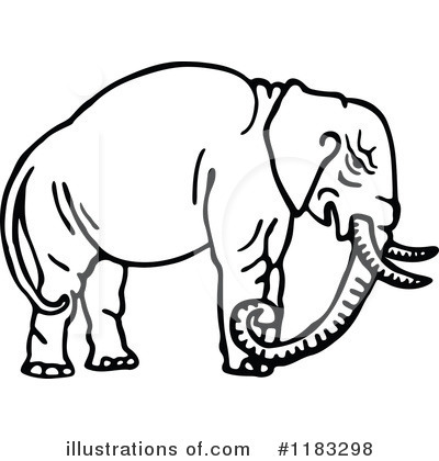 Royalty-Free (RF) Elephant Clipart Illustration by Prawny - Stock Sample #1183298