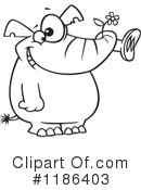 Elephant Clipart #1186403 by toonaday
